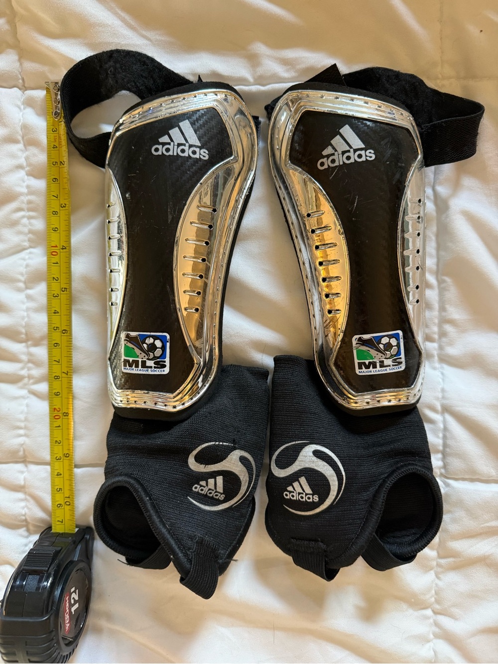 adidas Youth Black Shin Guards, , Medium, Under 5’3”